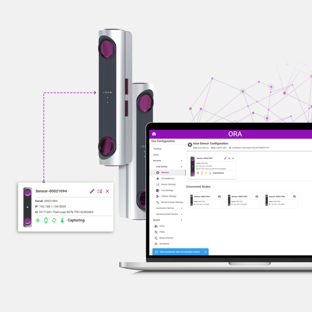Robot cell sensors linking to ORA